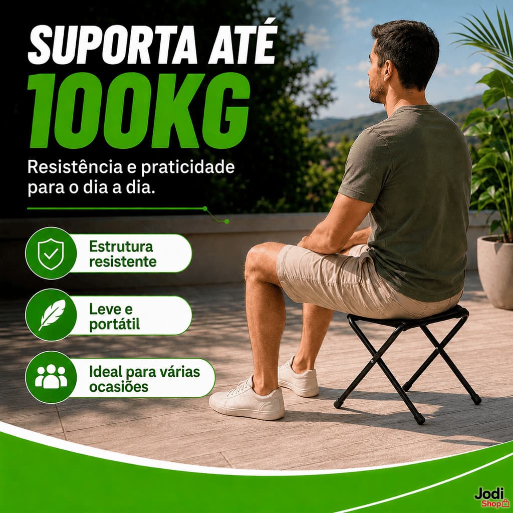 Banqueta Mini Portátil Para Acampamento Mini Banco Dobrável Leve Pescaria