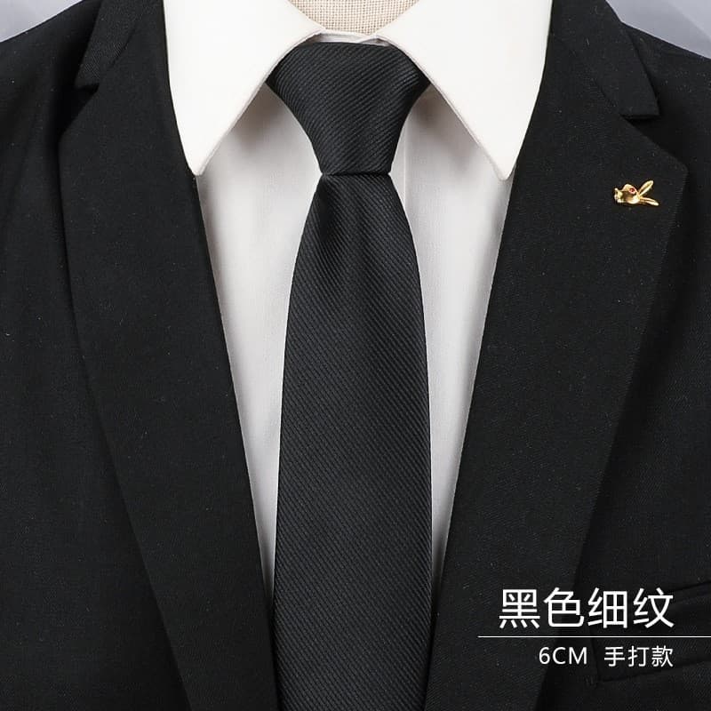 Gotejamento especial gravata de carro masculino negócios Formal terno preto zíper noivo casamento versão coreana estreit
