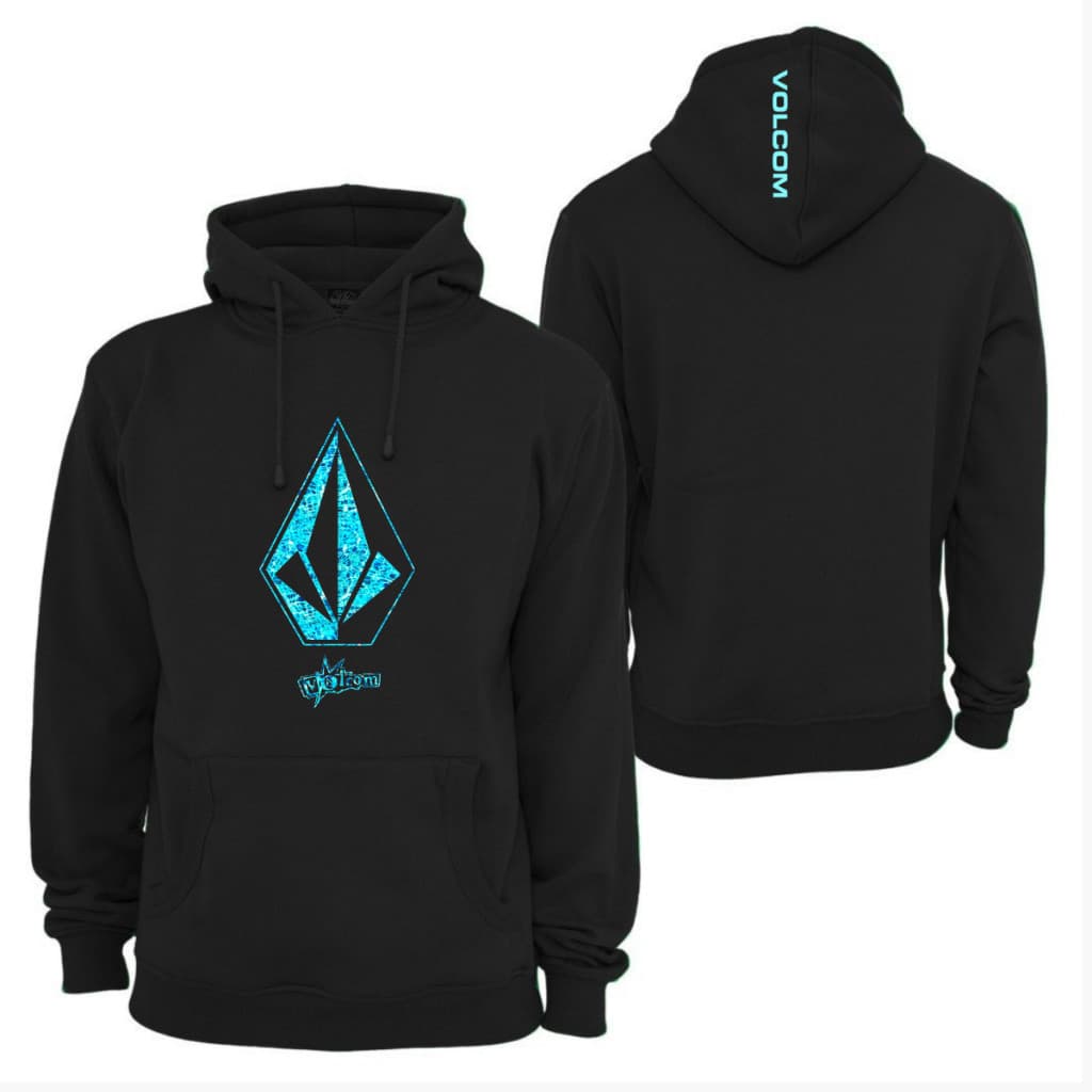 Moletom Volcom Diamond Algodão Streetwear Com Capuz Adulto  Unissex Quentinho Skate