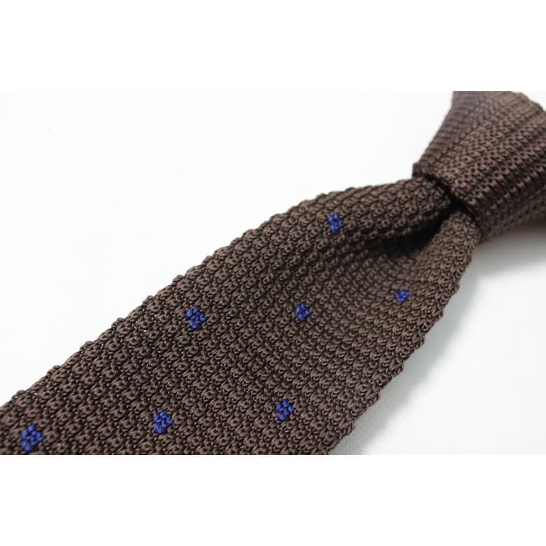 Gravata de malha de exportação de pedido Original masculino negócios Casual estilo estreito 6Cm café Floral malha seta g