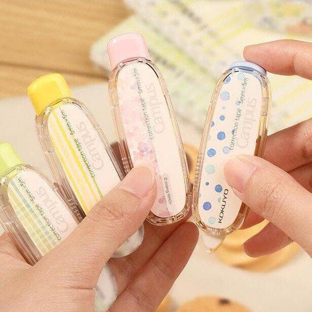 Fita corretiva japonesa imprensa Mini papel Original cor substituível recarga estudantes da escola primária fita correti