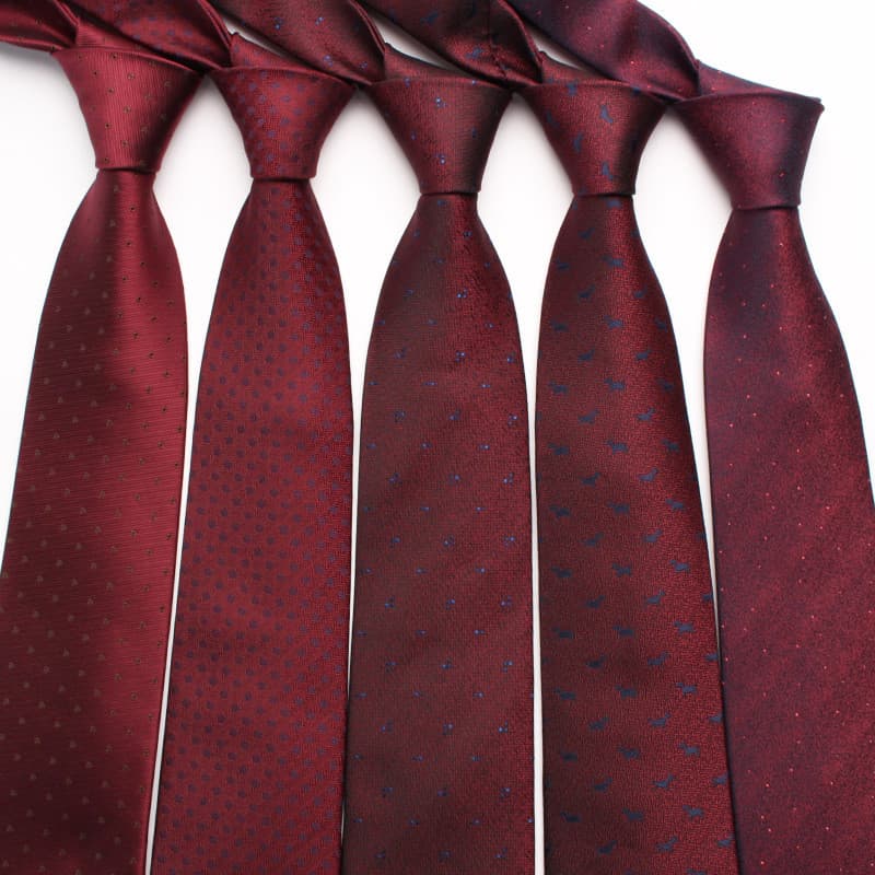 Borgonha Retro gravata masculina casamento celebração gravata homens noivo padrinhos gravata de negócios atividades casu