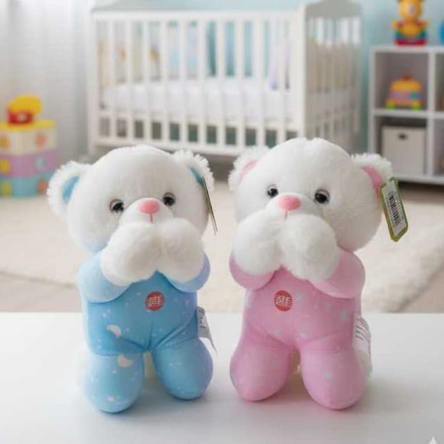 Urso Pelúcia Que Reza 25cm Pai Nosso