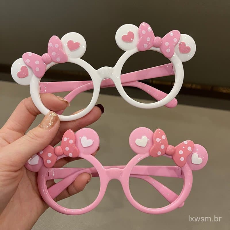 Armação de Óculos para Bebê, Desenho Animado Fofo do Mickey Mouse, Super Fofo para Meninas, Sem Lentes, Crianças e Menin