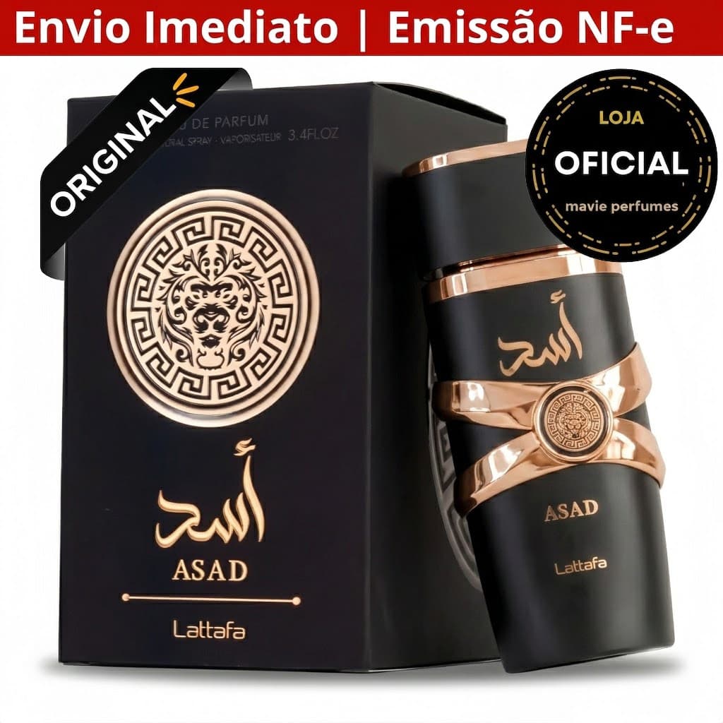 🔥Frete Grátis Presentes para Homens Perfume Árabe Asad Lattafa Masculino 100ml EDP Eau de Parfume 100% Original