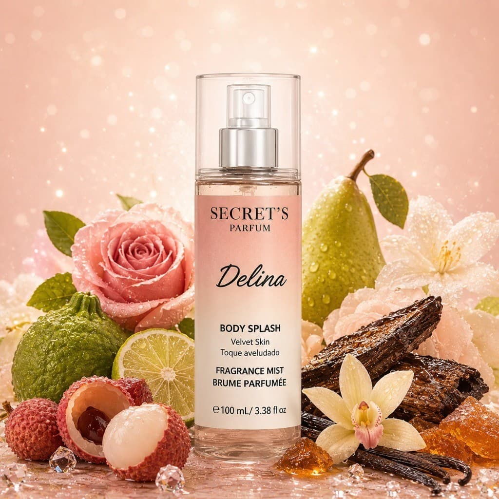 Body Splash Delina Secret's Parfum 100ml - Alta Fixação, Tecnologia