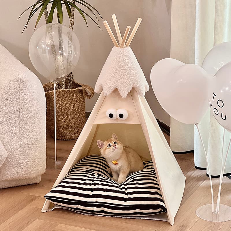 Cama de gato quatro estações Universal bonito tenda para animais de estimação cama cama