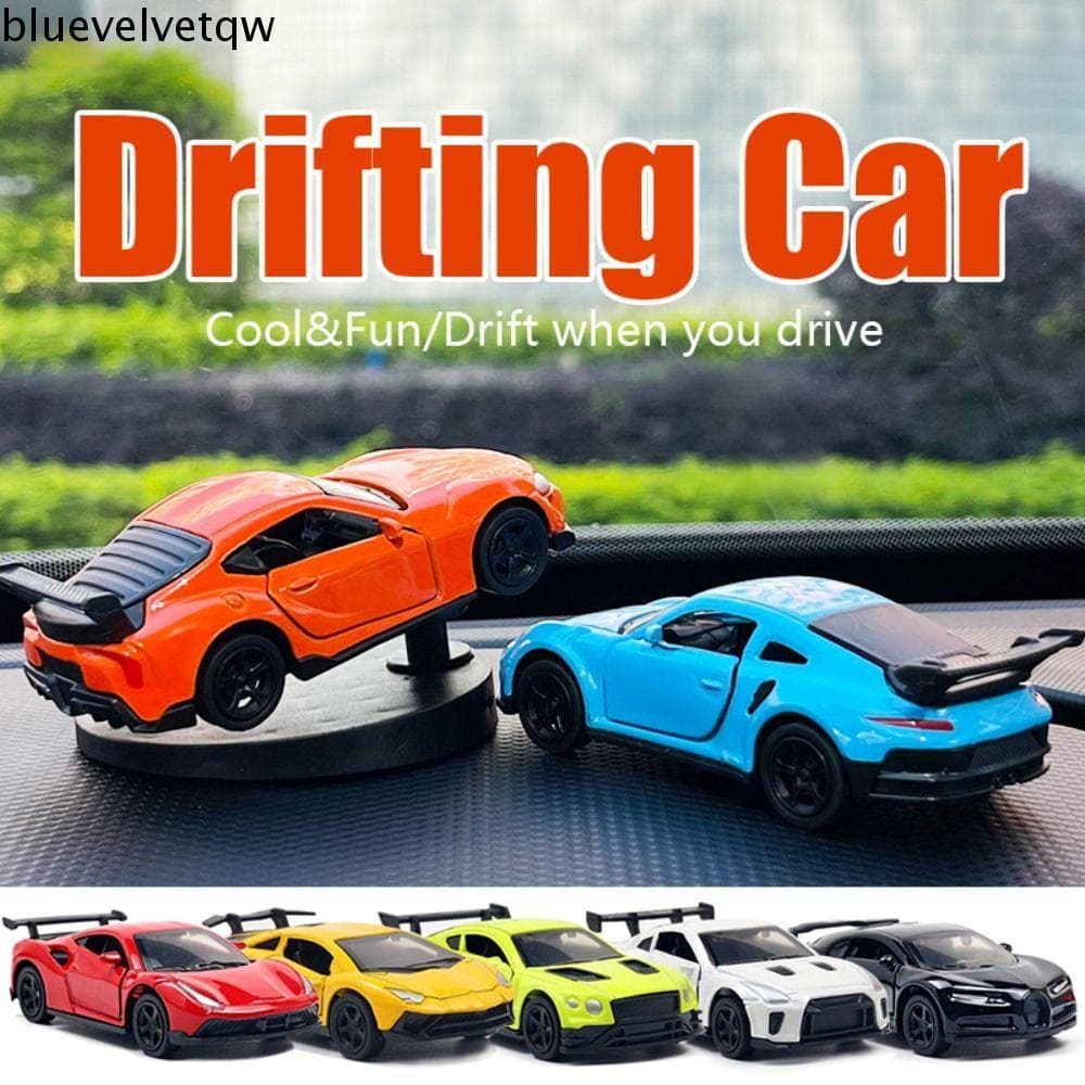 Carro Giratório De Deriva BLUEVELVETQW , Modelo De Esportivo Fundido De Metal Em Movimento Oscilante , Decoração De Pain