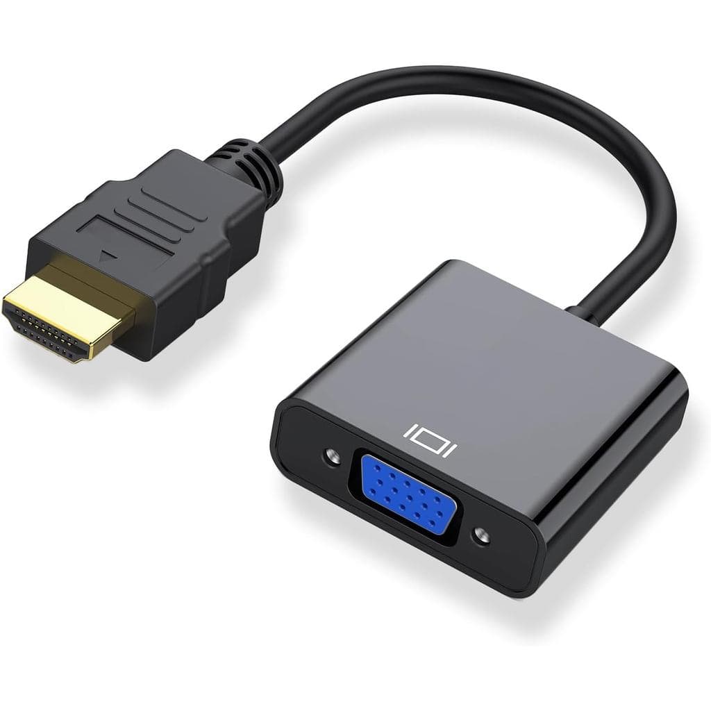 Cyberman! Cabo adaptador VGA para HDMI, conversor VGA para HDMI 1080P, adequado para monitores, PCs, laptops, TV boxes,