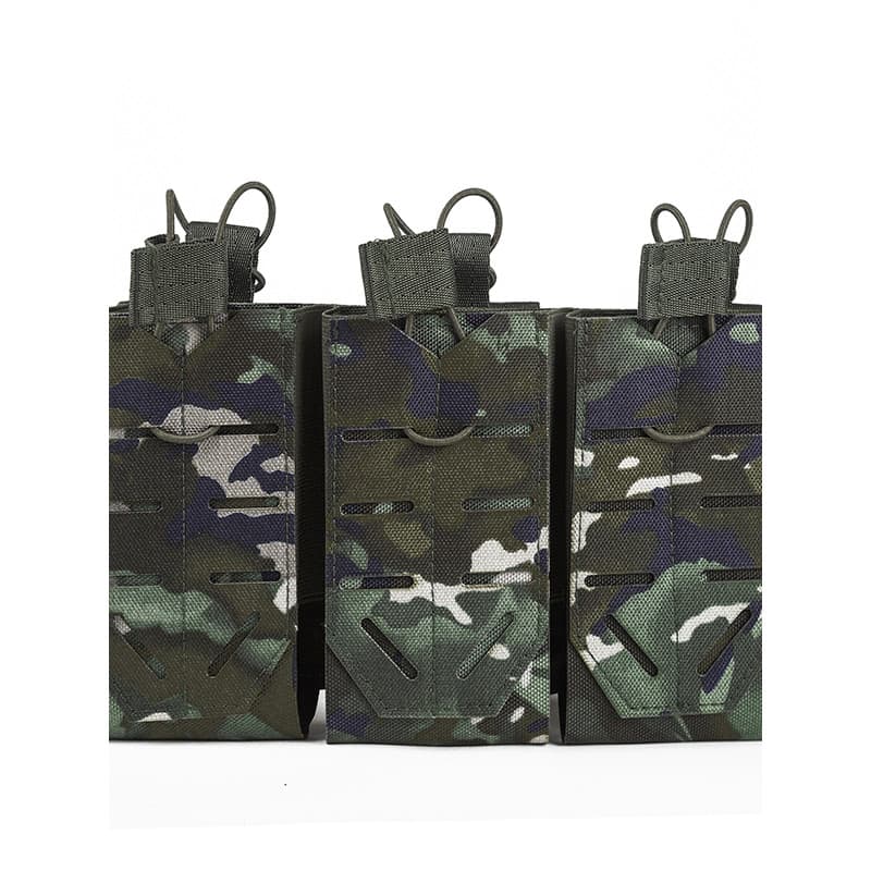 1.000d tático triplo revista saco revista jaqueta colete acessório saco molle bolsa 5.56 saco de armazenamento