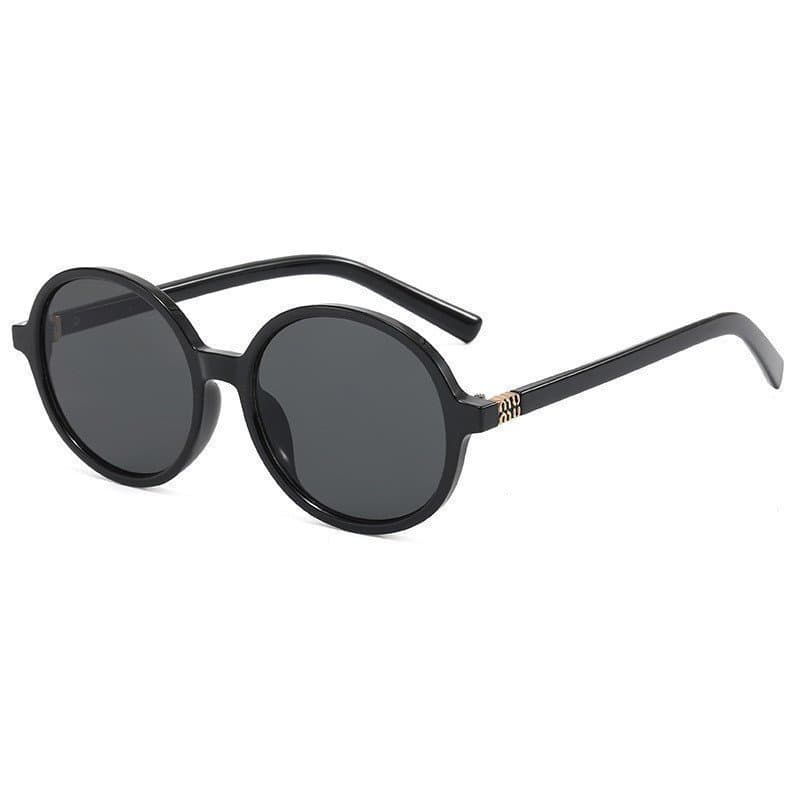 Os novos óculos de sol redondos vintage da m Home, estilo coreano, adequados para rostos com contornos suaves, óculos co