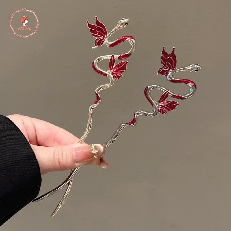 AACAR Cobra Hairpin Estilo Vintage Metal Flor Cabelo Sti Elegante Acessórios De Para Banquete Roupas Novo