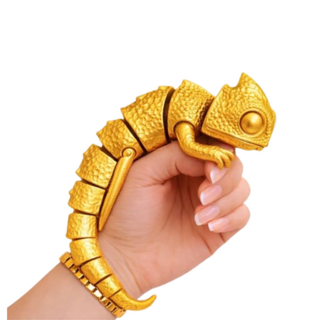 Camaleão Articulado Flexível E Interativo – Decorativo JAA1
