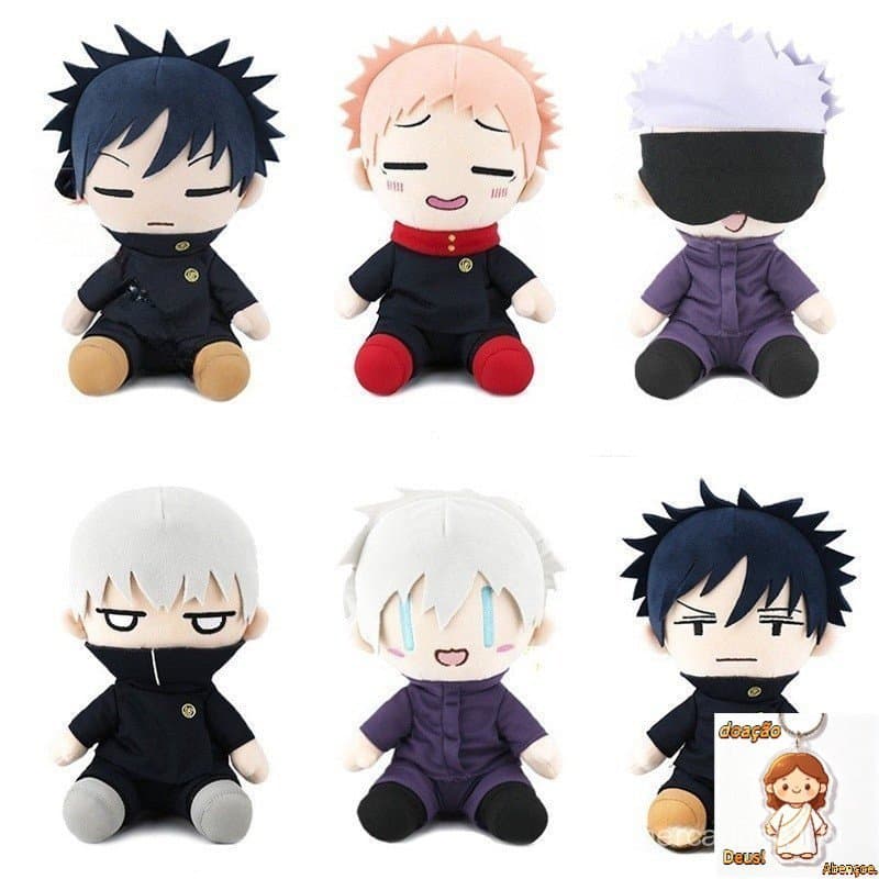 25CM Anime Jujutsu Kaisen Brinquedo De Pelúcia Yuji Itadori Gojo Satoru Fushiguro Megumi Presente De Aniversário RGOY