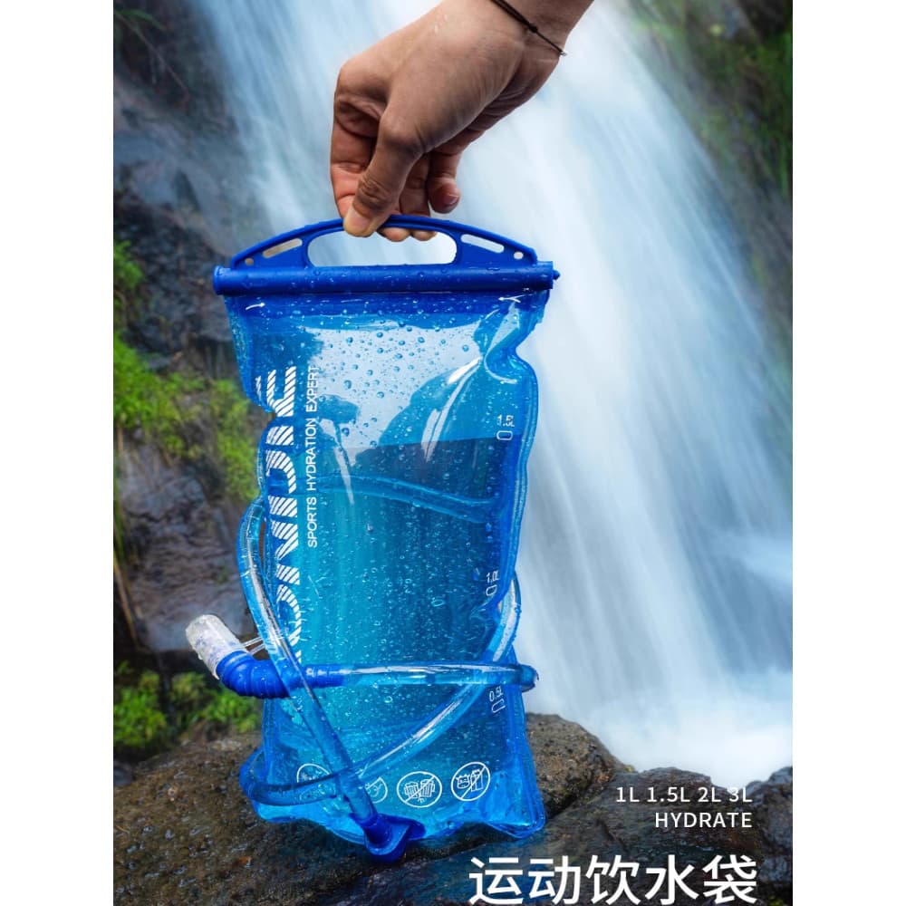 Onijie bolsa de água macia para esportes ao ar livre, portátil, dobrável, grande capacidade, bolsa de água, montanhismo,