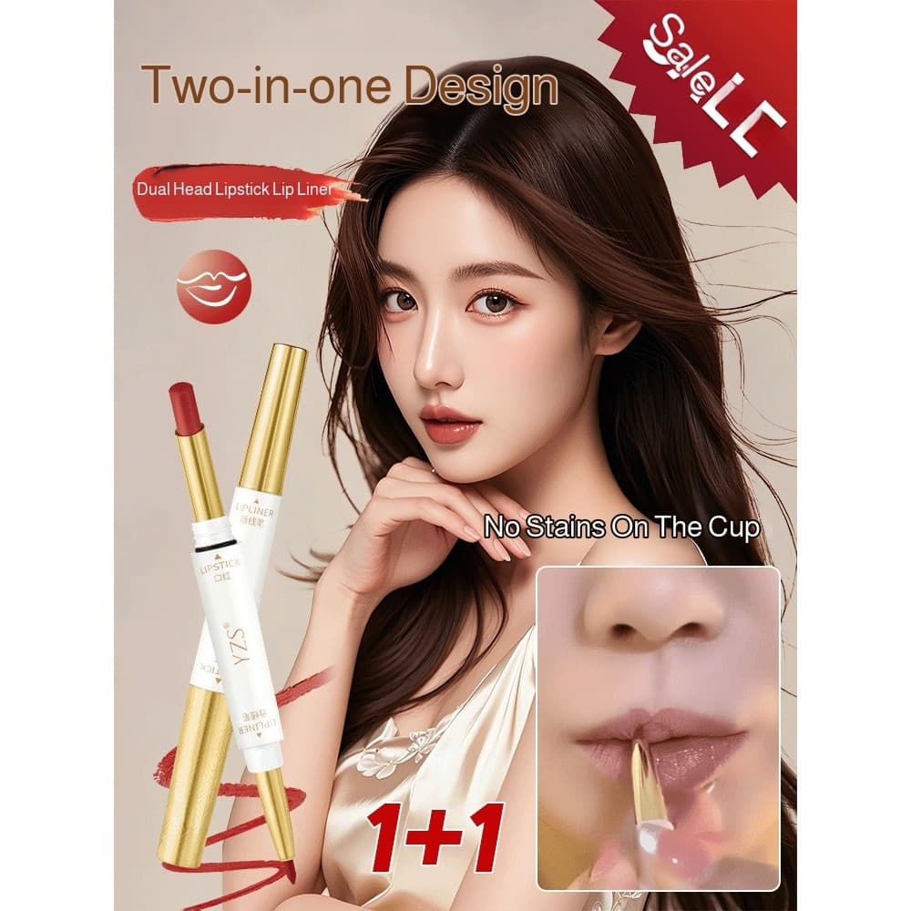 [Longa Duração]【No Transfiere】💄 Hot Sale 💄 Lápis/Lábios/Duplo/Resistente