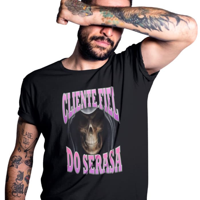 Camiseta Cliente Fiel Do Serasa Meme, Camisa 100% Algodão