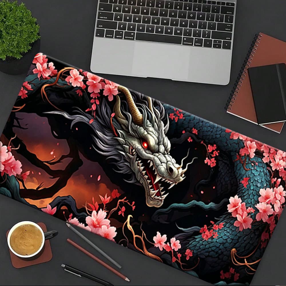 Mouse Pad Samurai Japonês , Base Antiderrapante De Borracha , Resistente Ao Desgaste Para Jogadores , Laptops E PCs De E