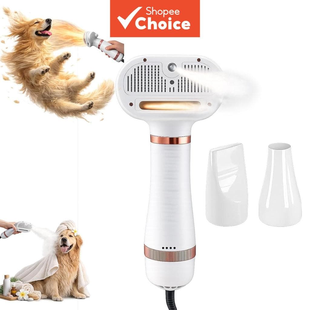 Três Em Um Pet Grooming Secador Escova Ajustável Calor Sopro Pente Para Cães Gatos Após O Banho barbie Roupas Roupa De G