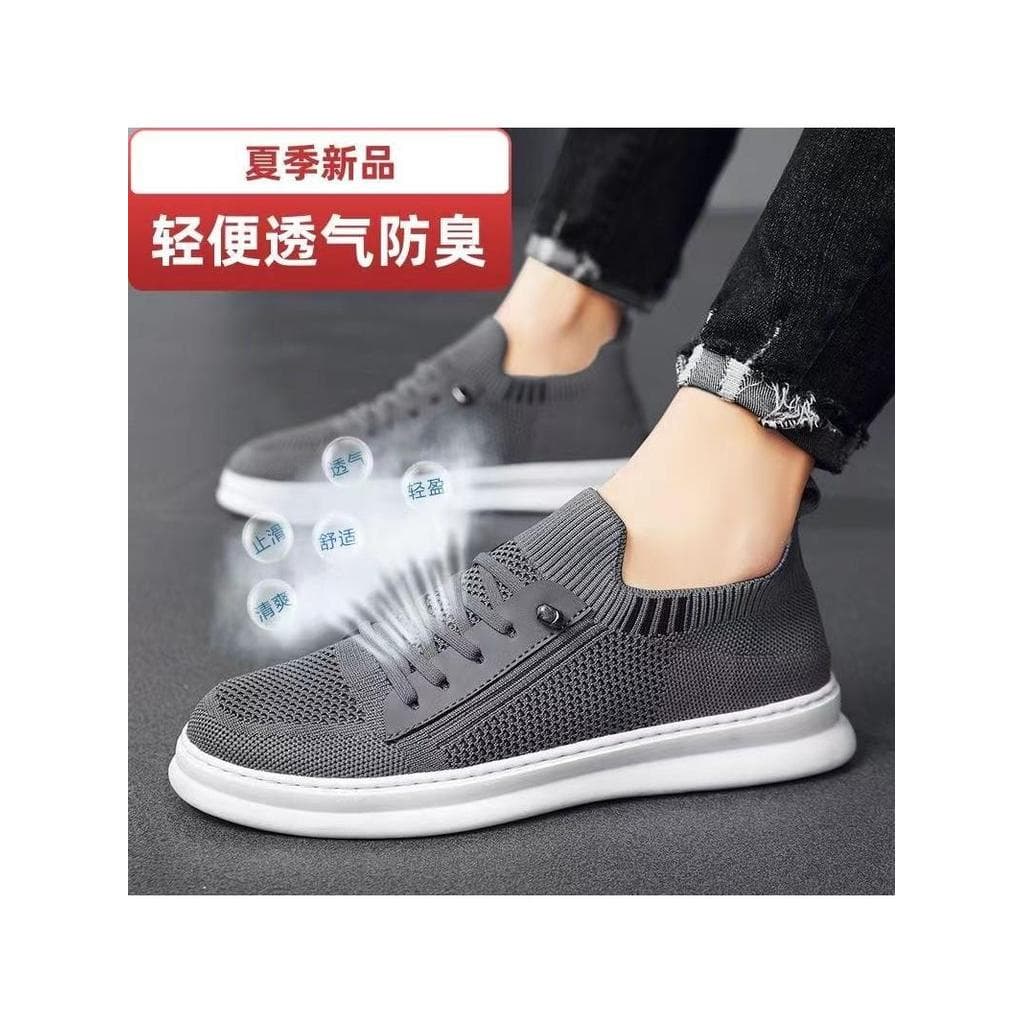 Sapatos masculinos verão novo estilo estilo fino respirável desodorante voando tecido malha sapatos masculinos All-Match