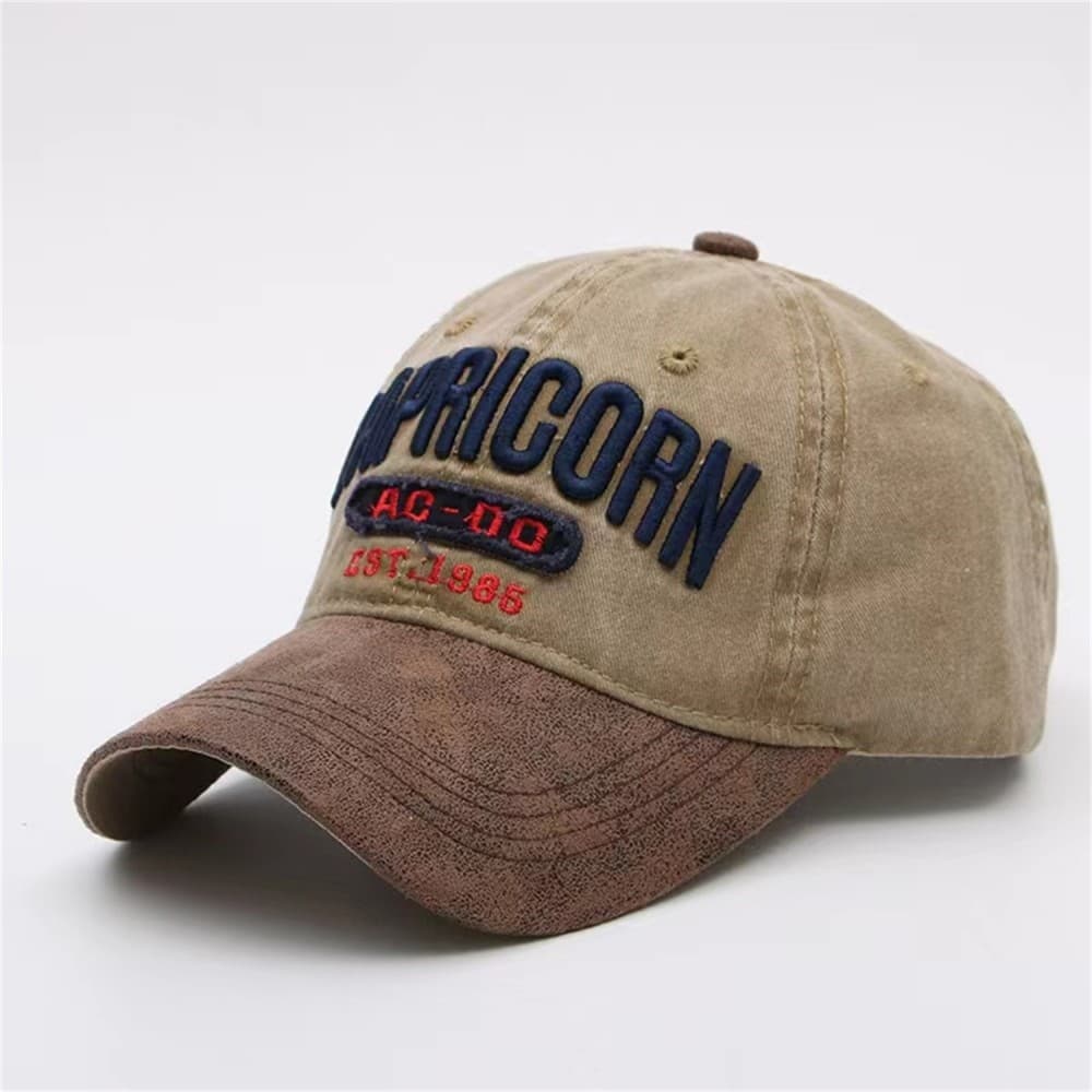 Retro contraste cor estilo americano rua Casual nicho bordado boné de pico grande circunferência da cabeça carta mostrar