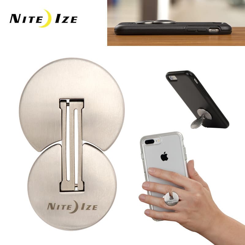 Estados Unidos Niteize Nitecore Adesivo traseiro de aço inoxidável para celular Suporte dobrável antiderrapante Acessóri
