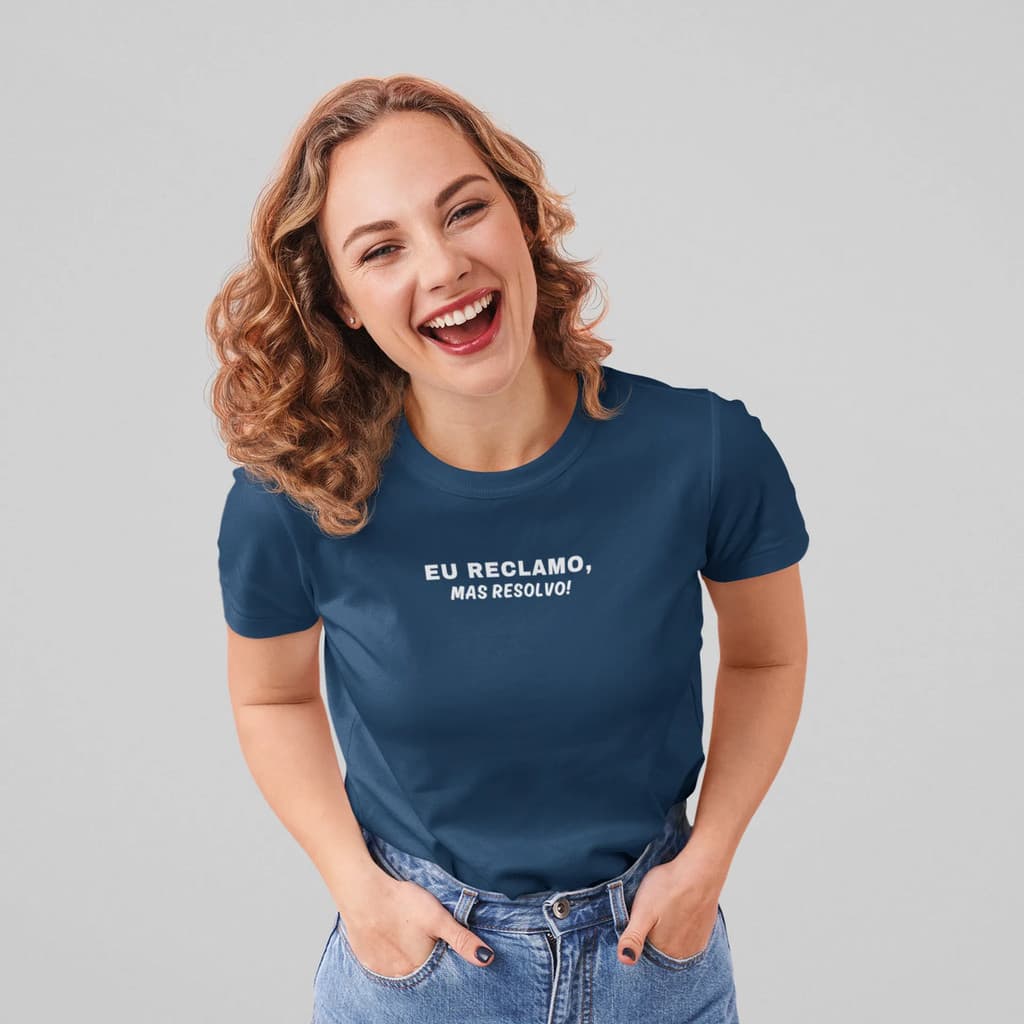 Camiseta Moda Feminina Reclamo Mas Resolvo Camisa Algodão