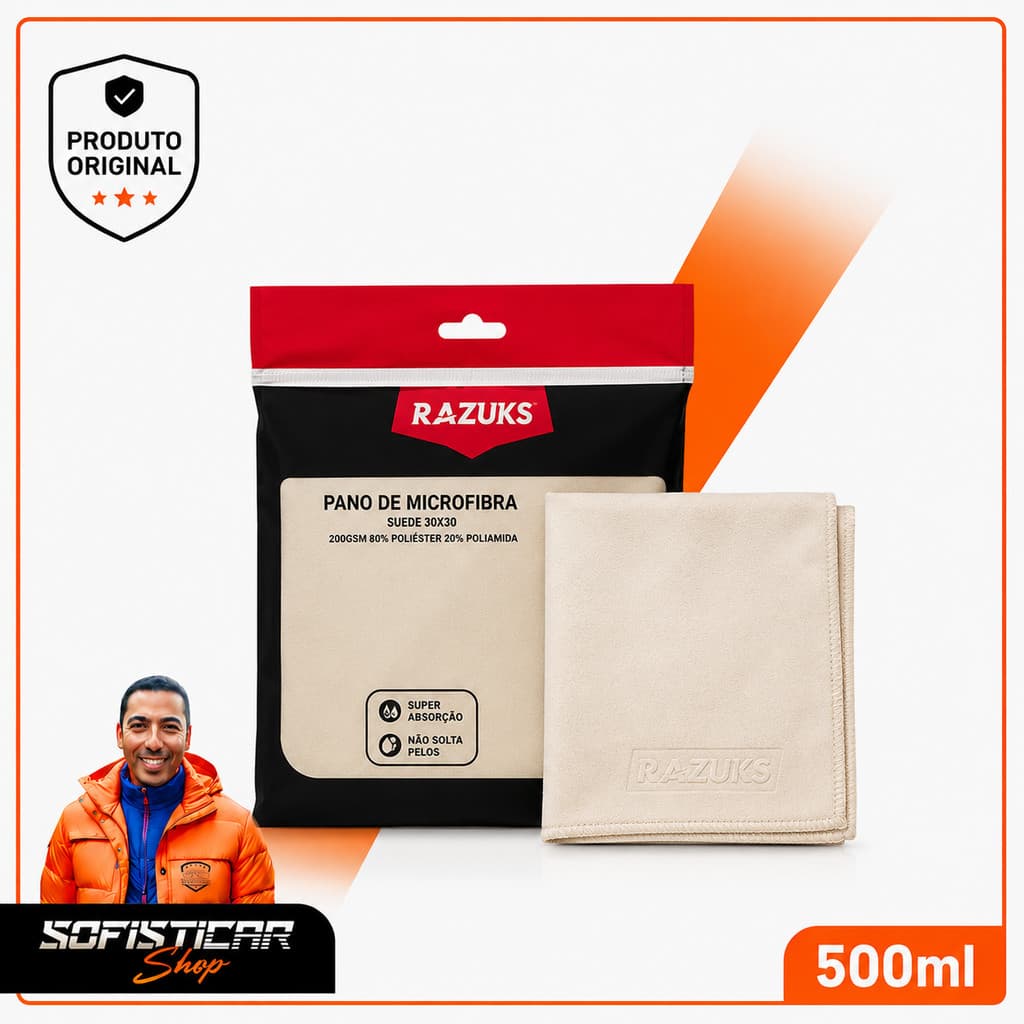 PANO MICROFIBRA SUEDE 30X30 200GSM - Razuks