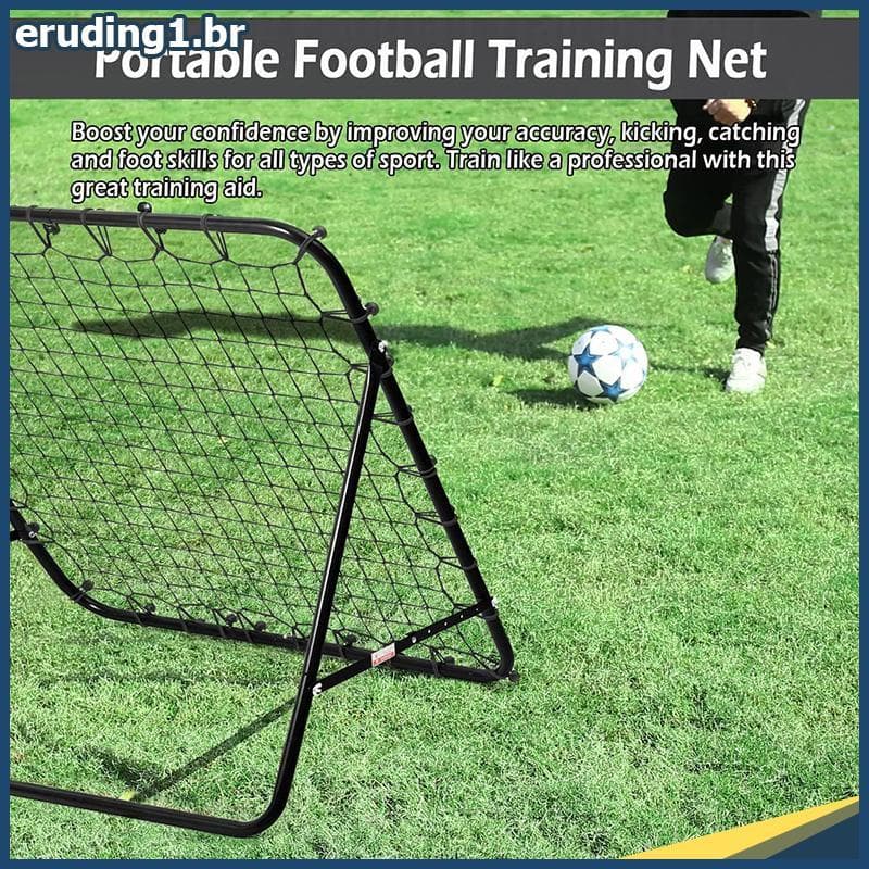 erudi 100x100CM Kiba Goleiro Futebol Rebote Net 20 Cordas Elásticas Rede De Prática De Alvo Treinamento .