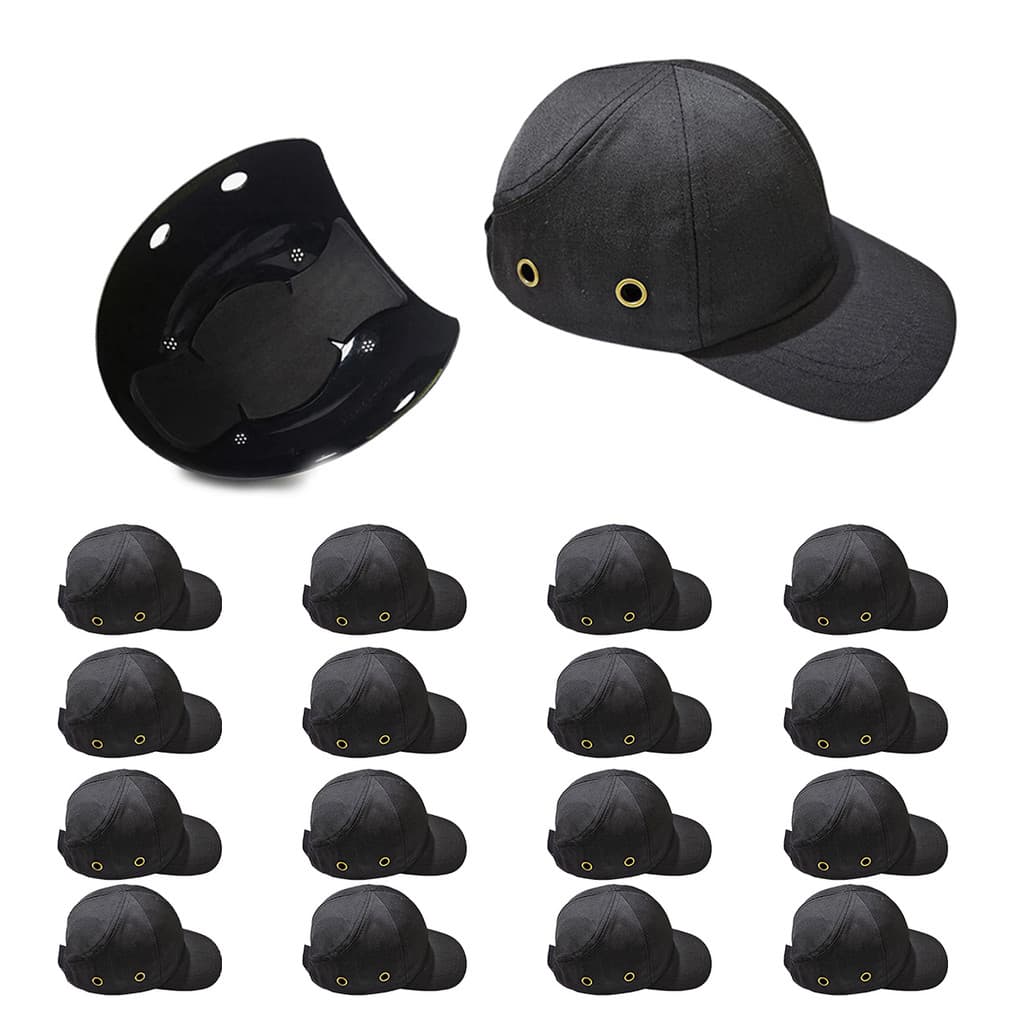 Bone com Capacete EPI Kit 16 Uni Obra Segurança do Trabalho Casquete Reparo Conserto Oficina Resistente
