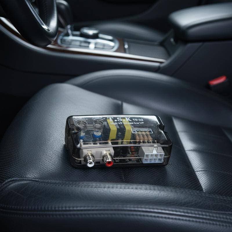 Adaptador Conversor De Subwoofer 12V Para Saída De Linha De Frequência Ajustável De Áudio De Rádio De Carro Graves Aprim