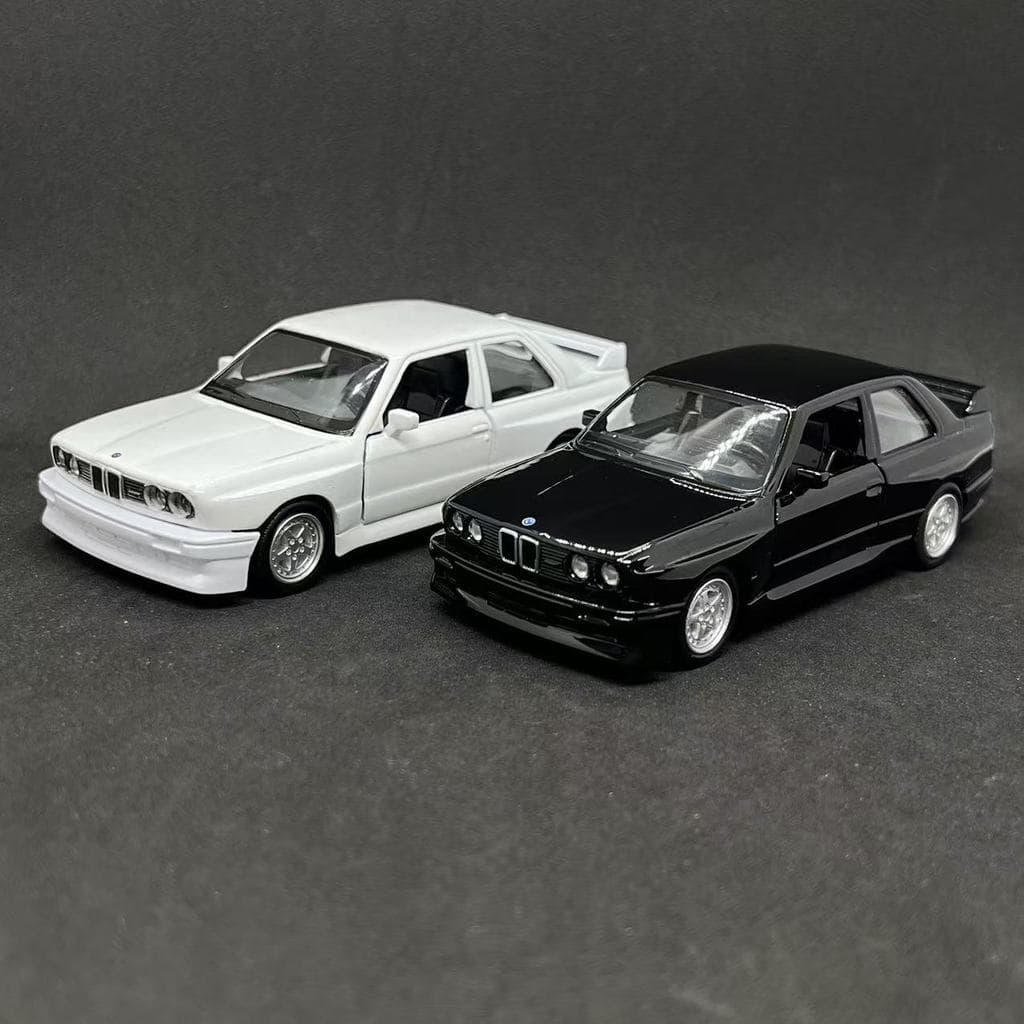Miniatura de Carro BMW M3 1987 em Liga Metálica, Modelo Retro para Meninos, Carro de Simulação Colecionável, Miniatura d