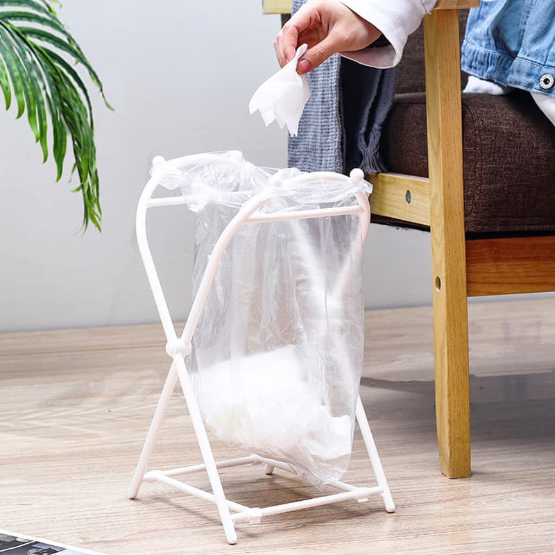 Japonês casa Rack de lixo cozinha dobrável portátil cesta de lixo criativo quarto bebê fralda armazenamento lata de lixo