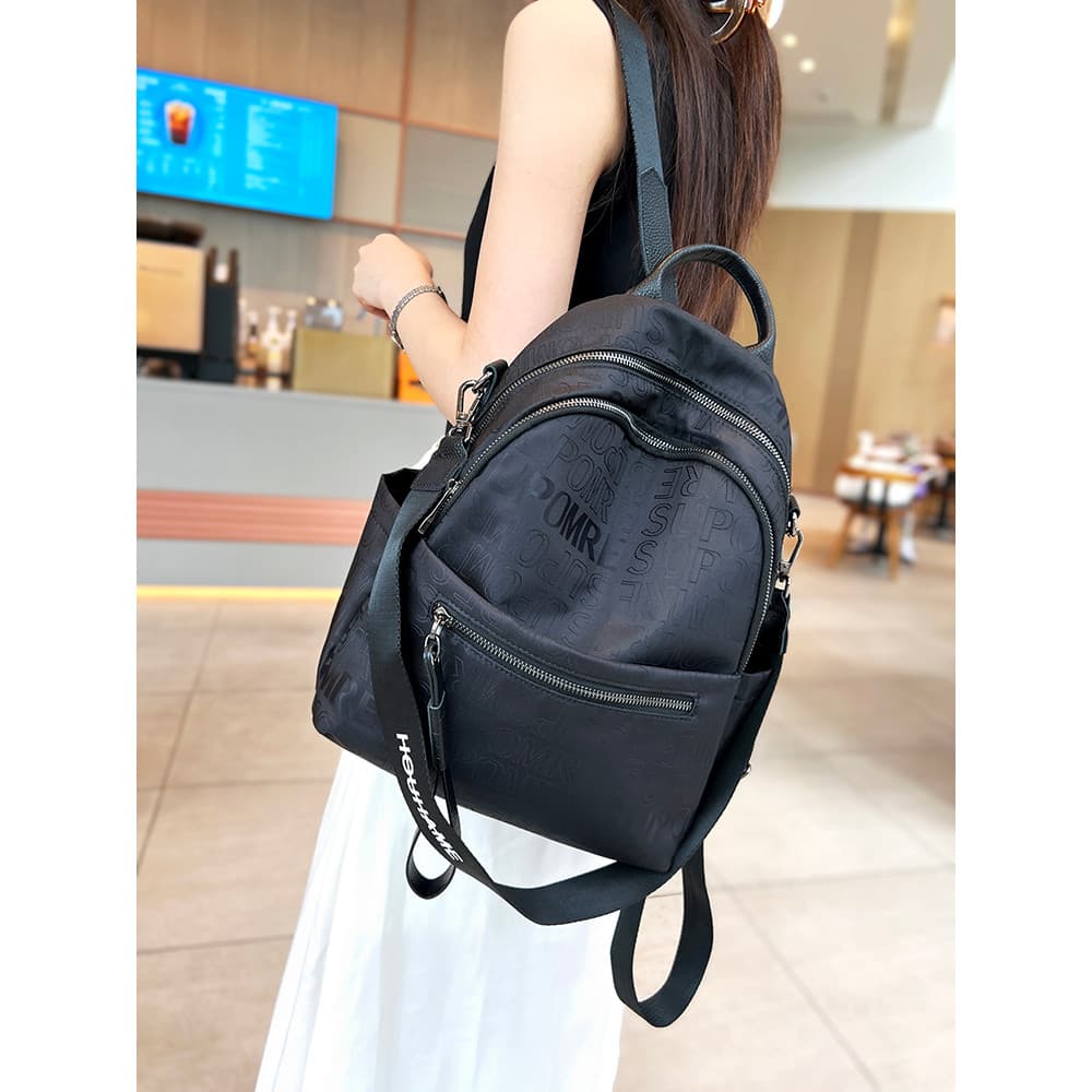 Impresso Oxford pano mochila feminina 2025 novo estilo moda à prova dwaterproof água grande capacidade leve náilon mochi