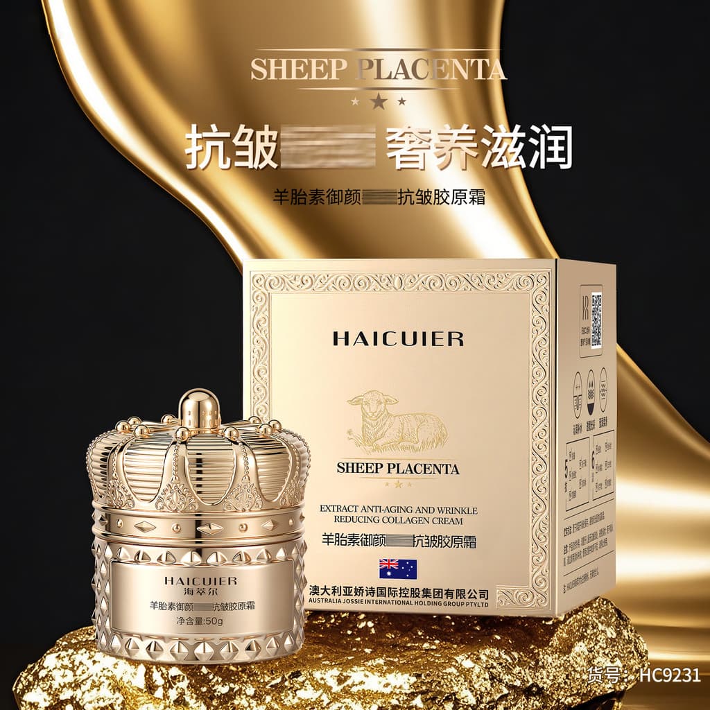 Haicuier nutritivo Placenta anti-rugas creme de colágeno creme facial essência facial cuidados hidratante anti-rugas