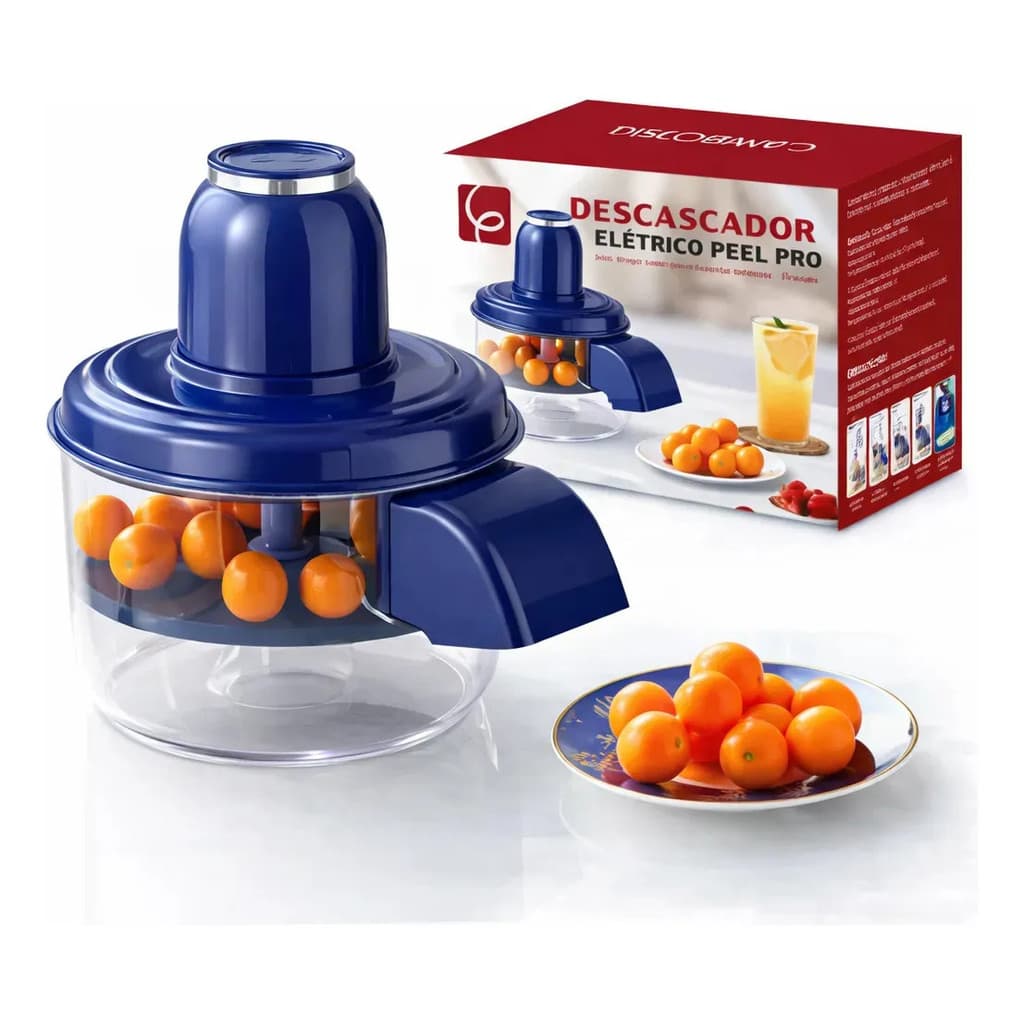 Descascador Elétrico Epsilon Sem Fio Automático para Frutas e Legumes Pequenos
