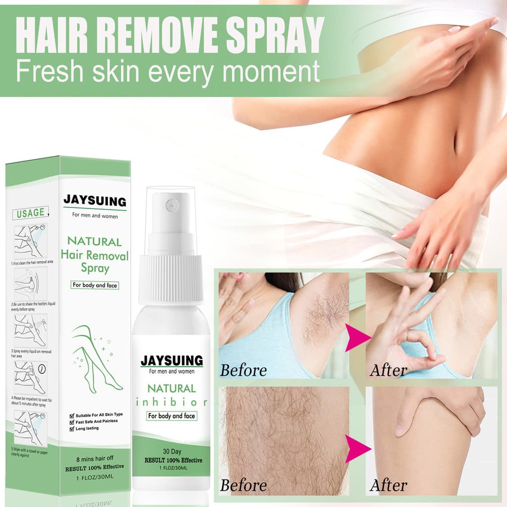Espuma Removedora de Pelos OJ3Z para Axilas e Pernas, Suave e Delicada, Spray para Remoção de Pelos, Cuidado e Limpeza