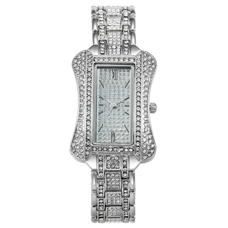 Nova moda de venda quente Gypsophila cintura pequena senhoras relógio feminino relógio feminino cravejado de diamantes