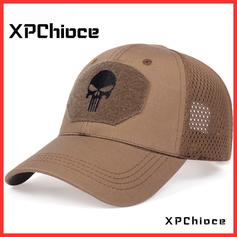[XPChioce] Boné militar/tático/camuflado para caça com malha respirável/beisebol/esportivo/unissex R9GG