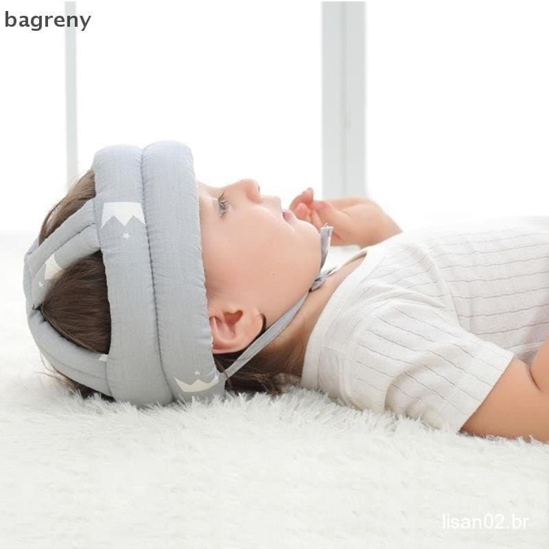 Capacete de segurança para bebês, proteção para a cabeça, almofada anti-queda para crianças, chapéu infantil BR WXVE
