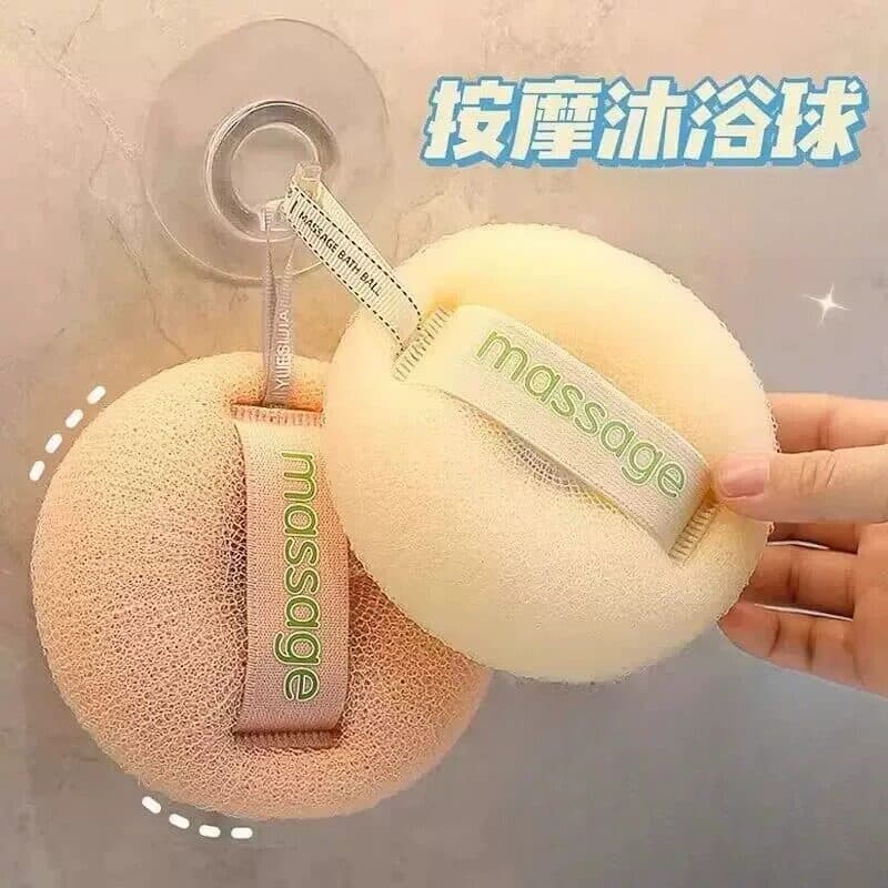 Simples bola de banho banho ferramenta útil banho flor bolha macia esfregando banho dupla utilização não solto flor banh