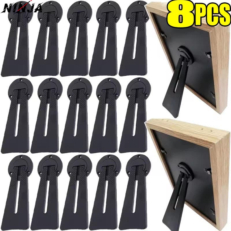[Extreme] 4/6/8 Unidades 360 ° Suporte Giratório Para Porta-Retratos-Rack De Arte De Mesa DIY-Plástico PP Durável-Decora