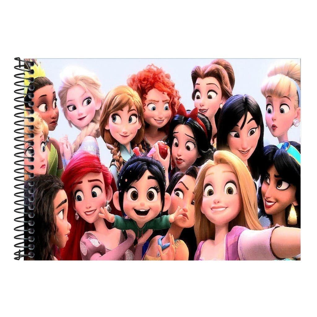 Caderno De Desenho As Princesas Escolar