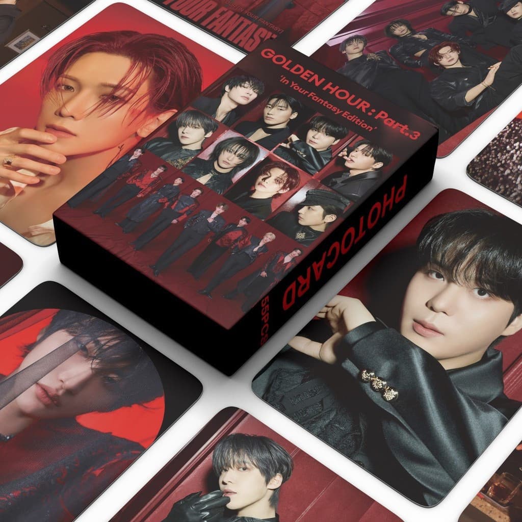 55 peças/caixa Cartões fotográficos da série ATEEZ Fantasy Album EDXR S7EP