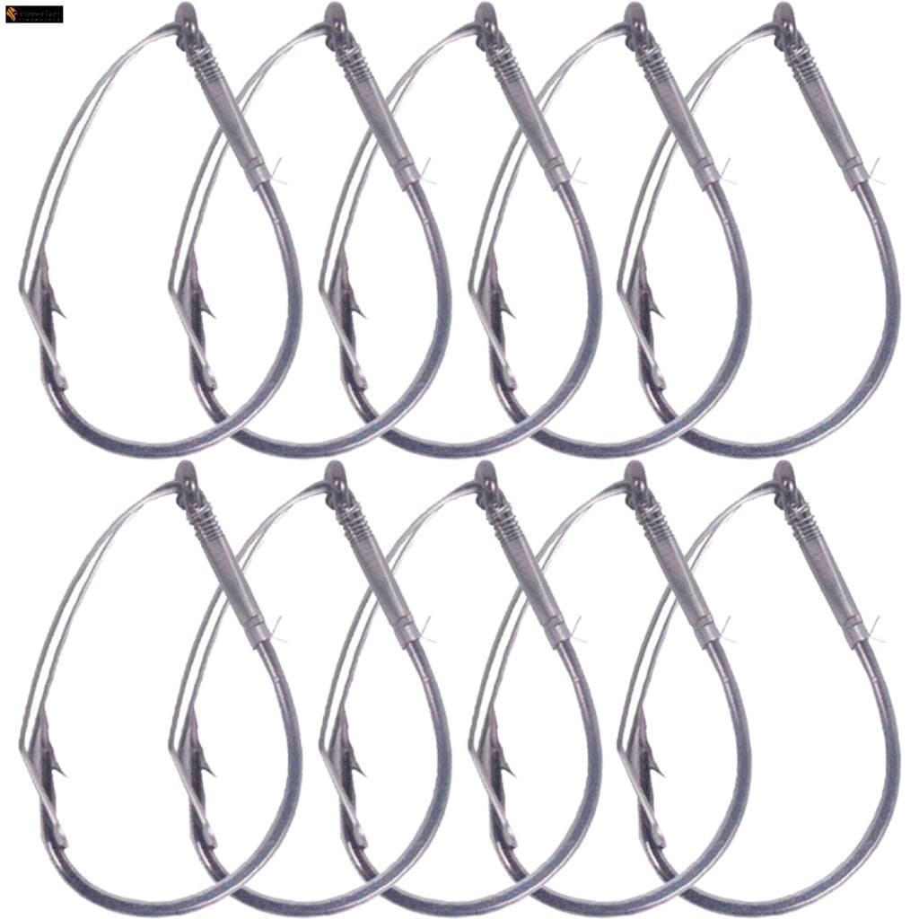 10pcs Ganchos Sem Ervas Daninhas Com Estojo-Equipamento De Pesca De Minhoca Farpada Isca Macia
