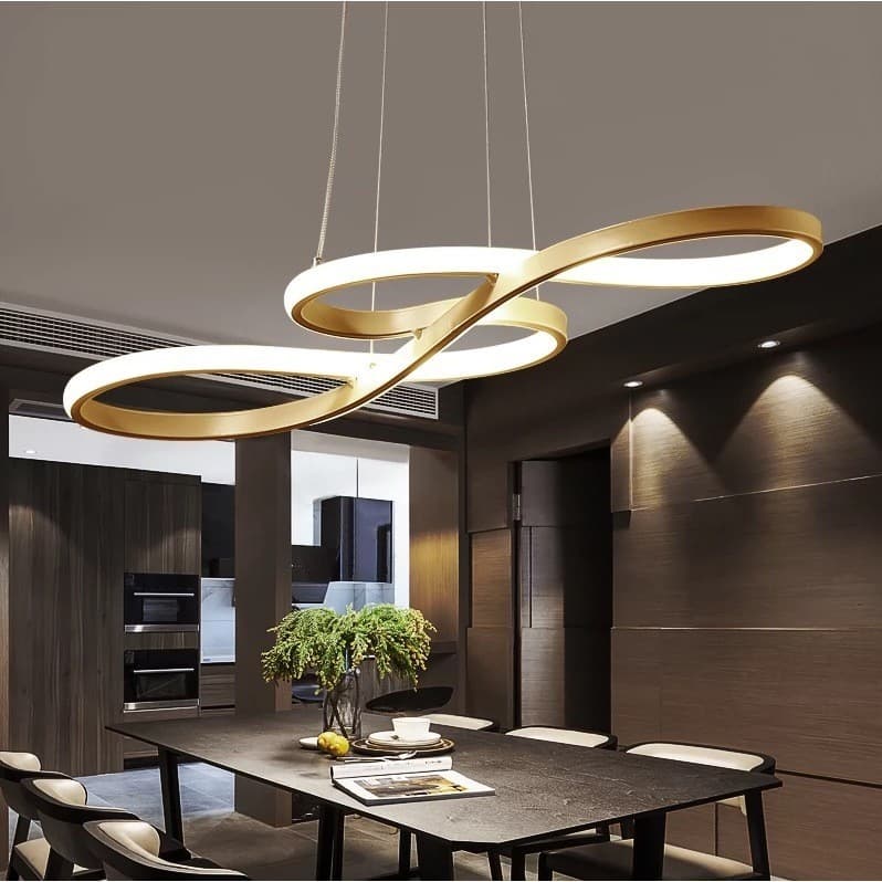 Luminaria Lustre Pendente Led Teto Moderno Bivolt 100V/240V restaurante mesa de jantar nórdico