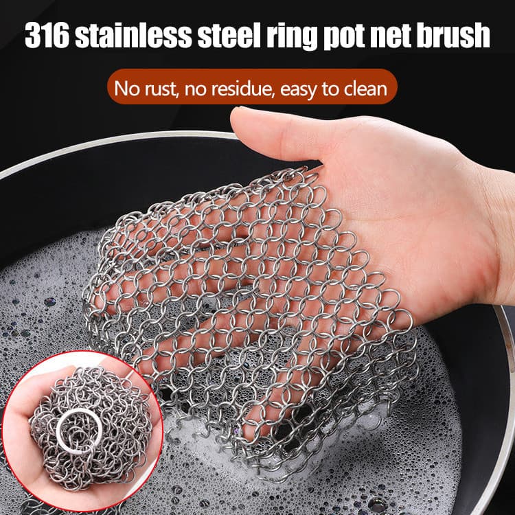 [Durável e Resistente] Cozinha Utensílios 316 Aço Inoxidável Rede de Limpeza/Esfregador de Panelas
