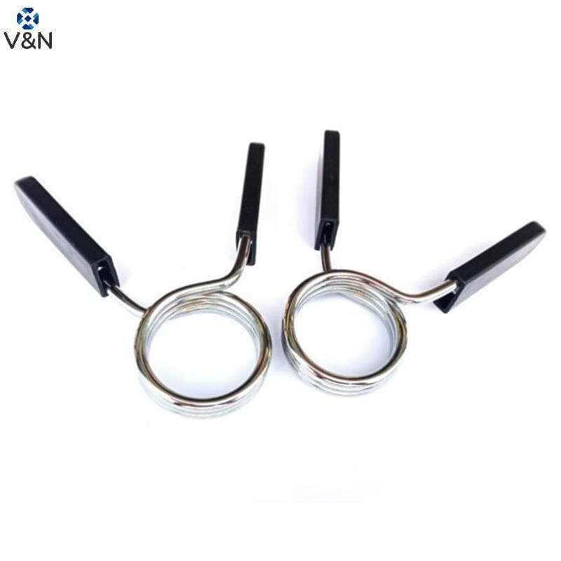 (V & N) Braçadeira De Barra Clipes De Colarinho De Mola Haltere De Peso De Academia Lo Kit Barbell .