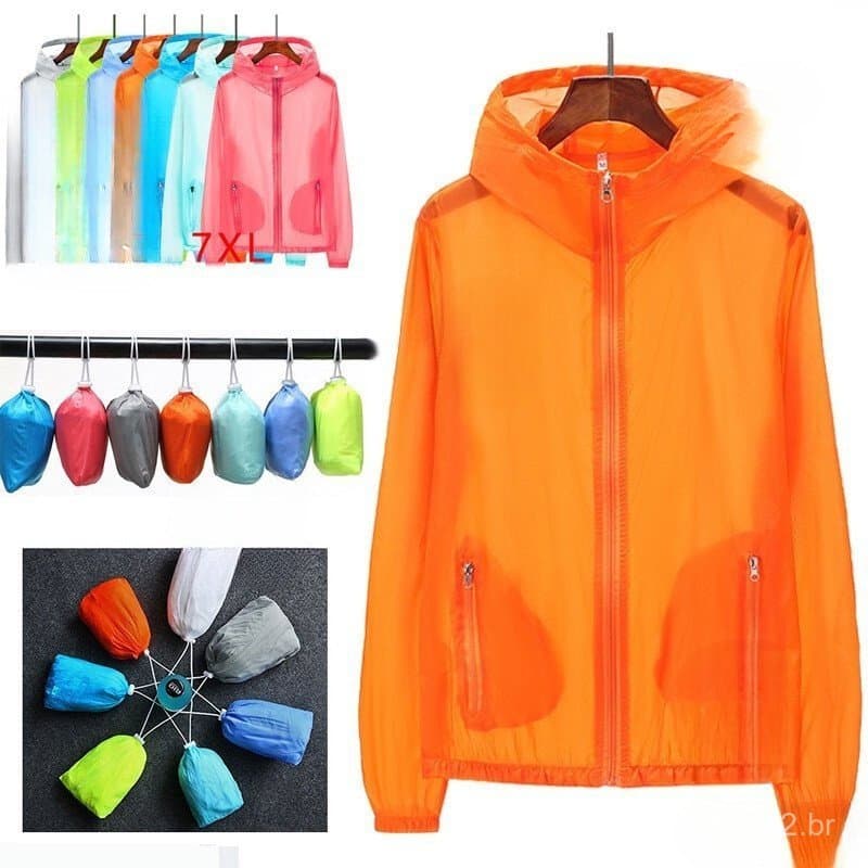 (S-7XL) Jaqueta de caminhada com proteção solar, masculina, feminina, ultraleve, corrida, pesca, ciclismo, corta-vento