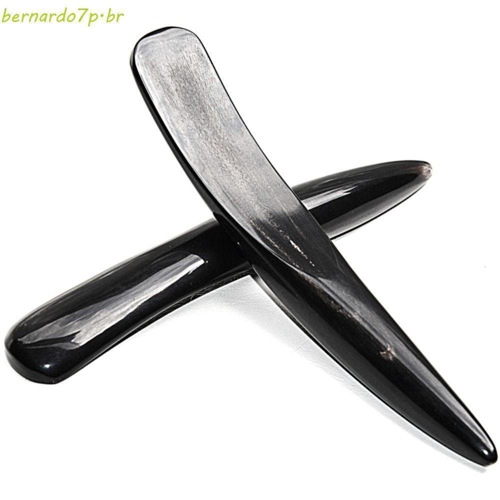 Barra De Raspagem De Massagem BNARDO , Placa Gua Sha Grande De Chifre De Búfalo Preto , Massageador Natural De Corpo Int